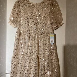 Cat & Jack Glittering Formal Dress - Gold